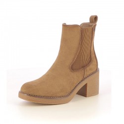 Botines de tacón Refresh 173039 Mujer Beig