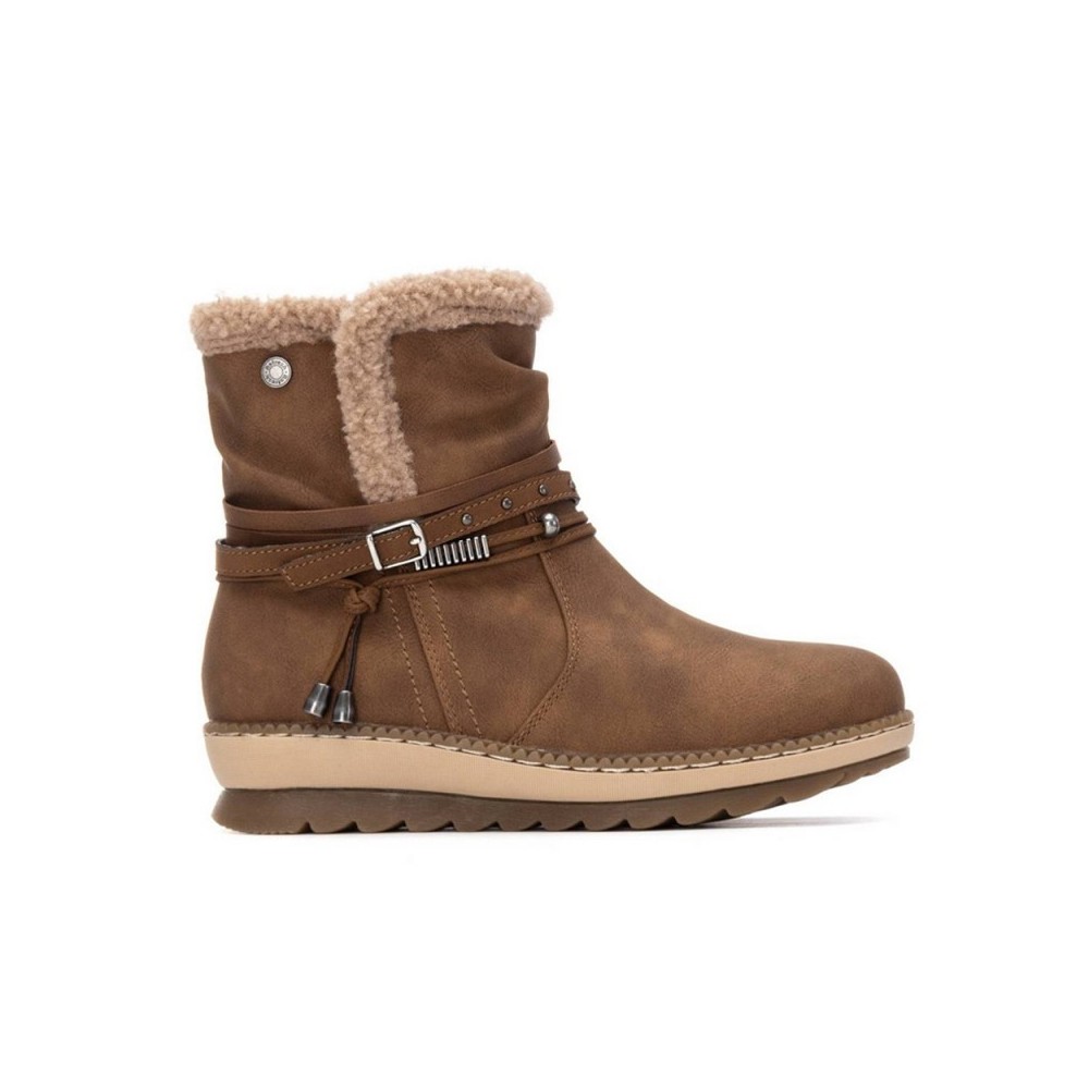Botines Planos Refresh 173250 Mujer Camel