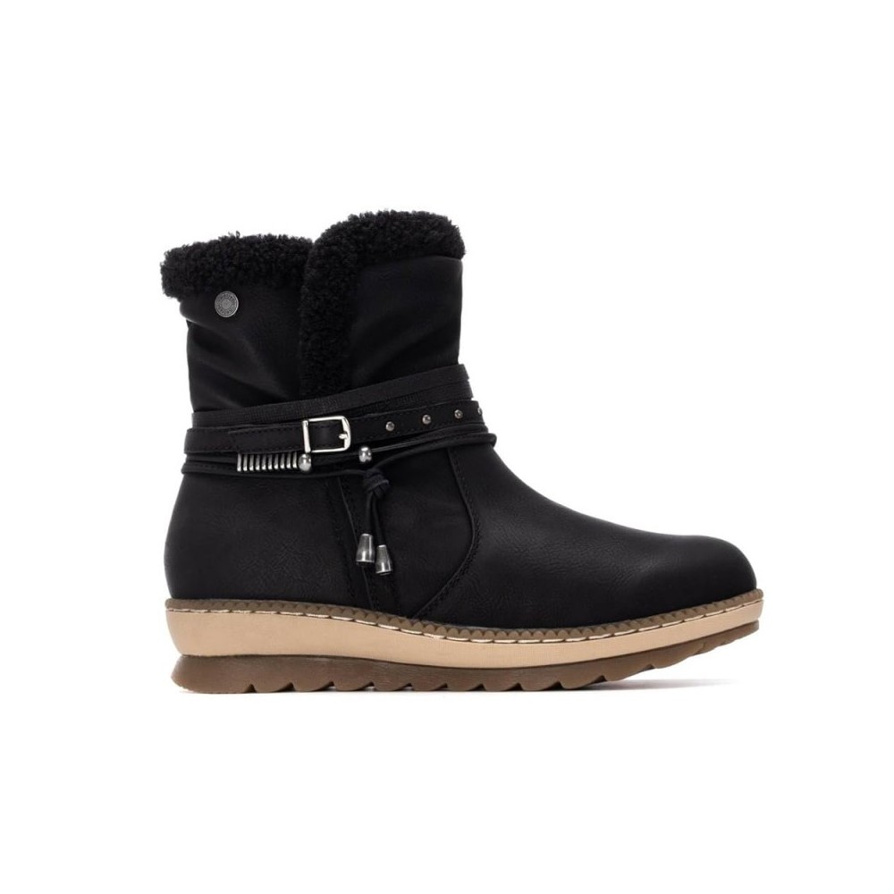 Botines Planos Refresh 173250 Mujer Negro