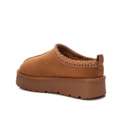 Botines Planos Xti 143237 Mujer Camel