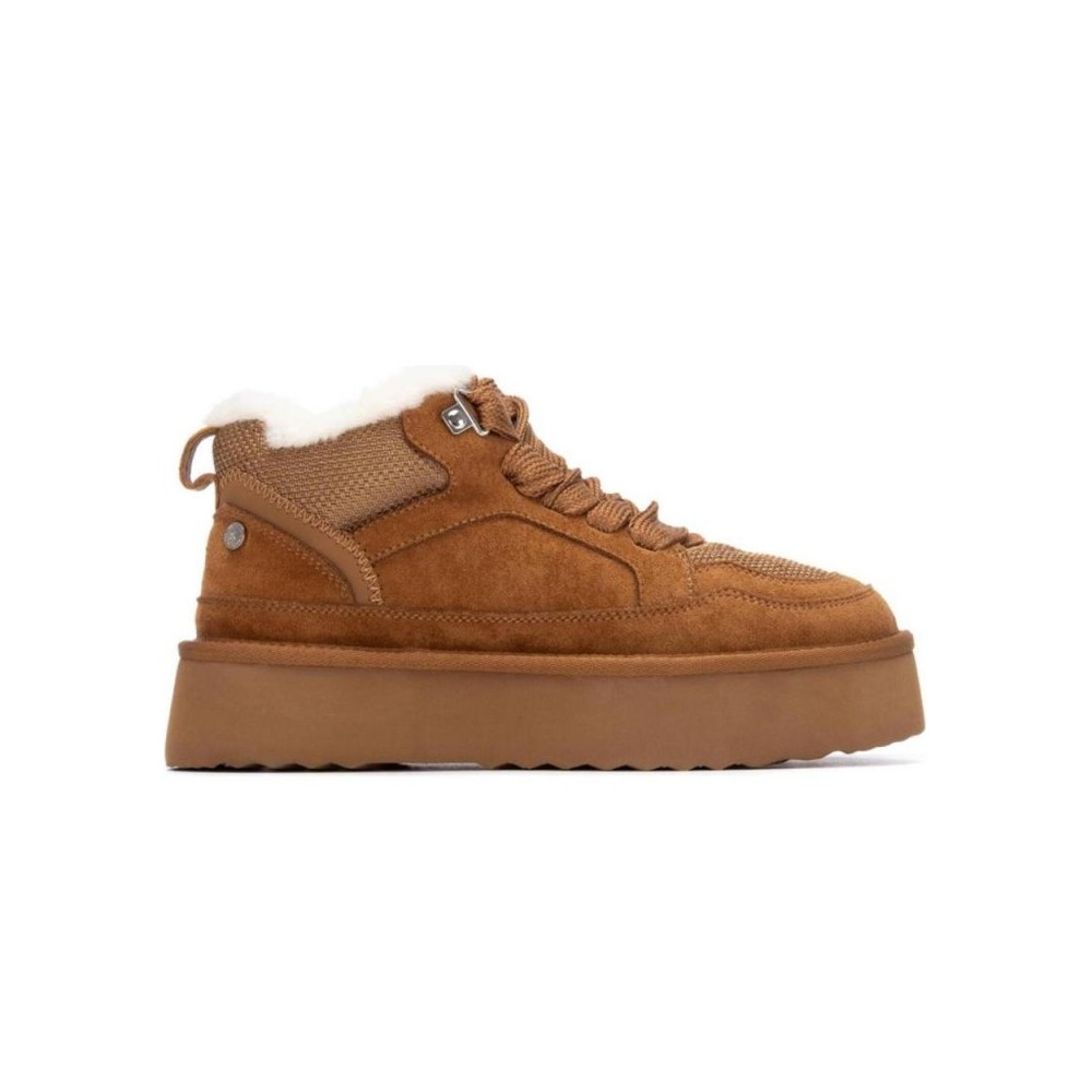 Botines Planos Xti 144338 Mujer Camel