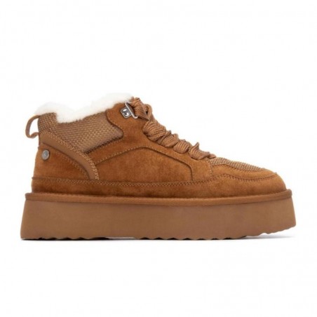Botines Planos Xti 144338 Mujer Camel