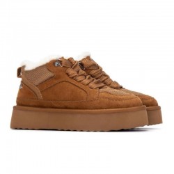 Botines Planos Xti 144338 Mujer Camel