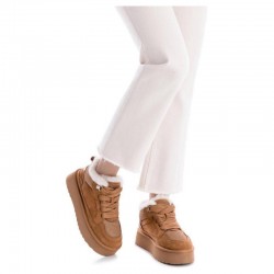 Botines Planos Xti 144338 Mujer Camel