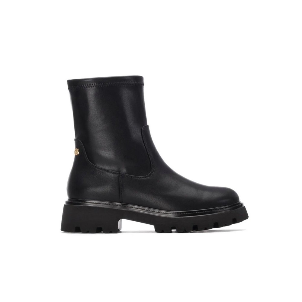 Botines Planos Xti 144420 Mujer Negro