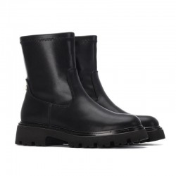Botines Planos Xti 144420 Mujer Negro