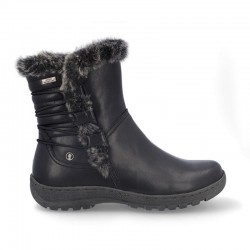 Botines Planos Coronel Tapiocca T711 Mujer Negro-negro