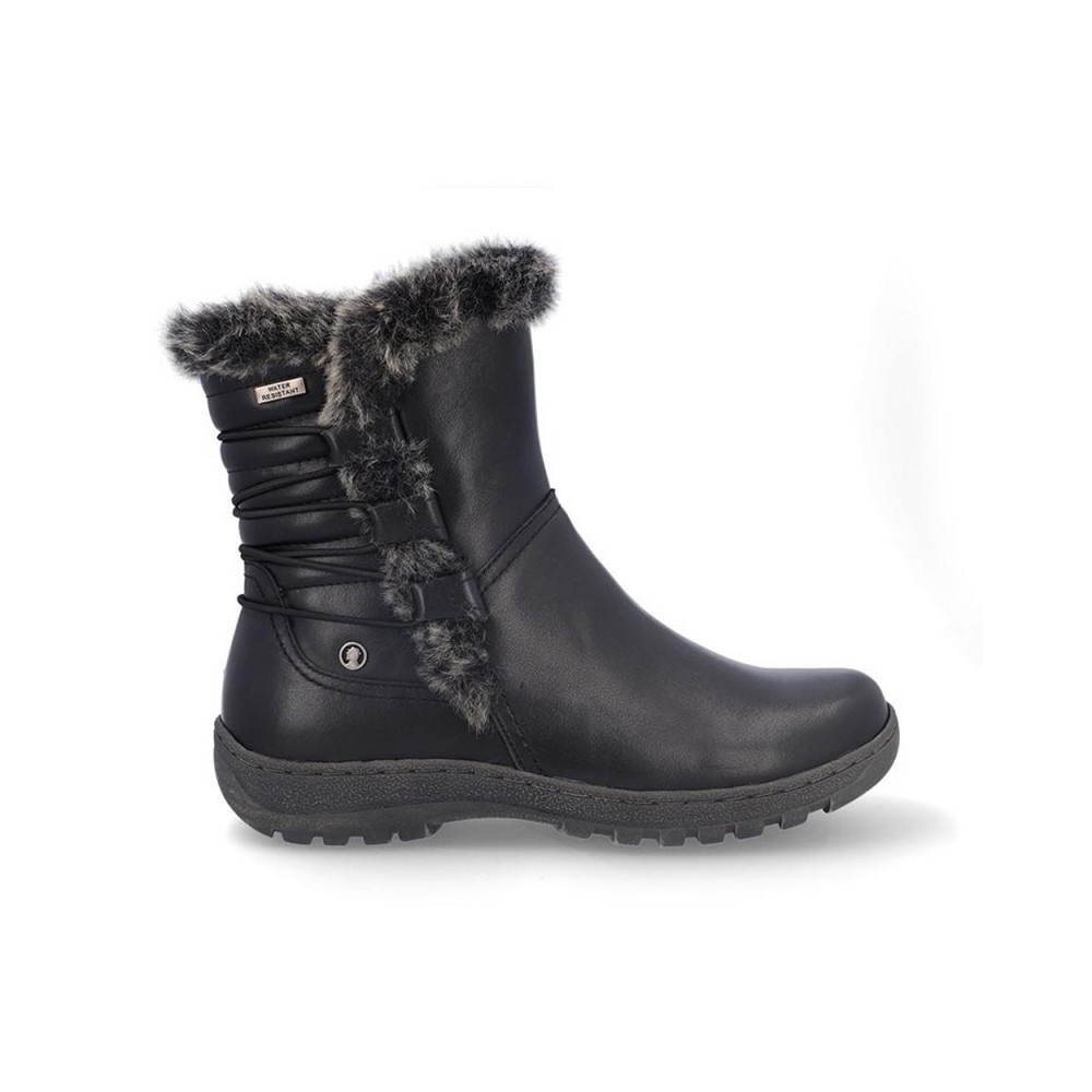 Botines Planos Coronel Tapiocca T711 Mujer Negro-negro