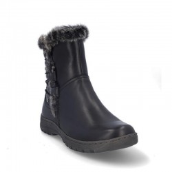 Botines Planos Coronel Tapiocca T711 Mujer Negro-negro