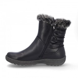 Botines Planos Coronel Tapiocca T711 Mujer Negro-negro
