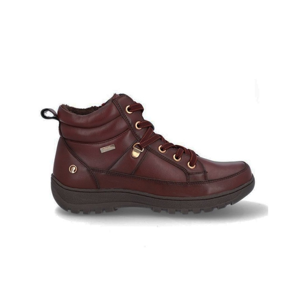 Botines Planos Coronel Tapiocca T712 Mujer Burdeos