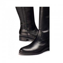 Botas Planas Wonders 54100 Mujer Negro