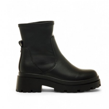 Botines Planos Mustang 54579 Mujer Negro