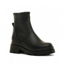 Botines Planos Mustang 54579 Mujer Negro