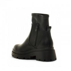 Botines Planos Mustang 54579 Mujer Negro