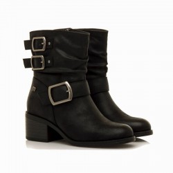 Botines de tacón Mustang 54664 Mujer Negro