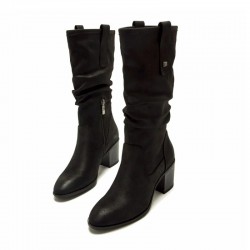 Botas de tacón Mustang 59357 Mujer Negro