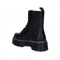 Botines Planos Mustang 50176 Mujer Negro