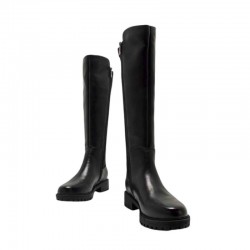 Botas Planas Mustang Campa Mujer Negro