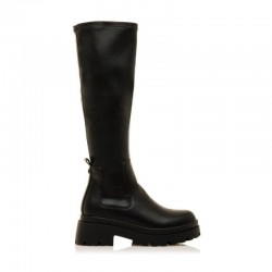 Botas Planas Mustang 54607 Mujer Negro