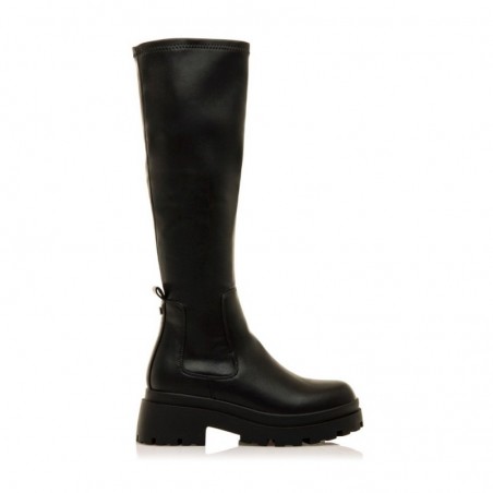 Botas Planas Mustang 54607 Mujer Negro