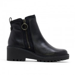 Botines Planos Porronet 4744 Mujer Negro