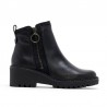 Botines Planos Porronet 4744 Mujer Negro