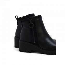 Botines Planos Porronet 4744 Mujer Negro