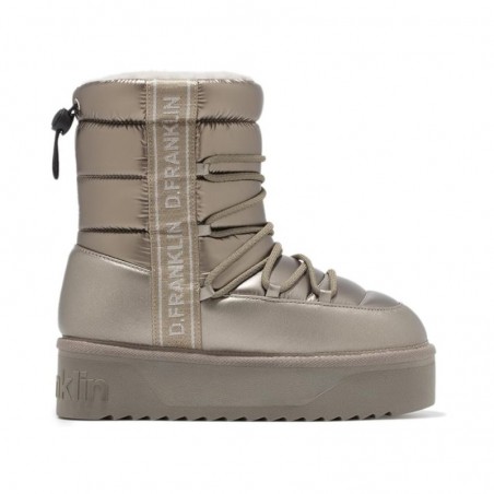 Botines Planos D.franklin Dfsh371016 Mujer Plata