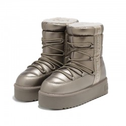 Botines Planos D.franklin Dfsh371016 Mujer Plata