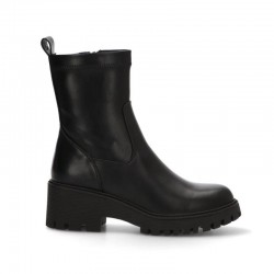Botines Planos Zapp 11048 Mujer Negro