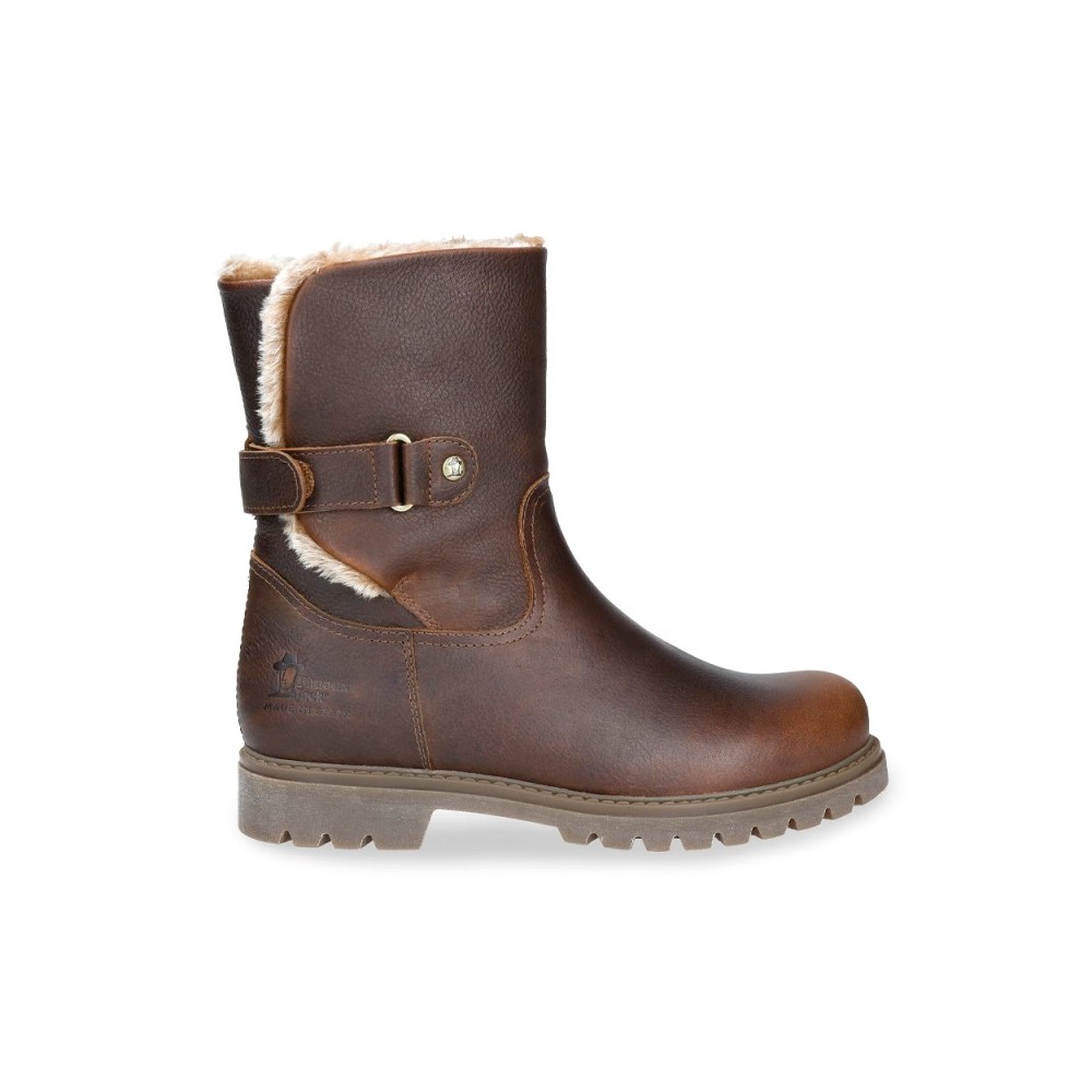 Botines Planos Panama Jack Felia Mujer Cuero