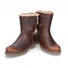 Botines Planos Panama Jack Felia Mujer Cuero