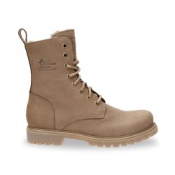 Botines Planos Panama Jack Frisia Mujer Taupe