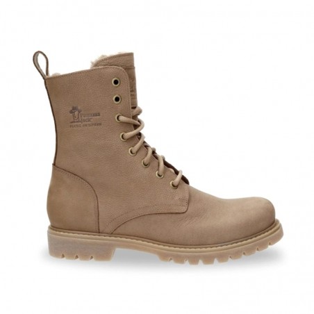 Botines Planos Panama Jack Frisia Mujer Taupe