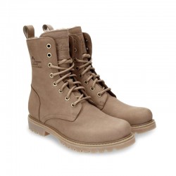 Botines Planos Panama Jack Frisia Mujer Taupe