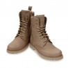 Botines Planos Panama Jack Frisia Mujer Taupe
