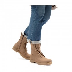 Botines Planos Panama Jack Frisia Mujer Taupe