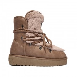 Botines Planos D.franklin Dfsh370022 Mujer Taupe
