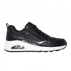 Sneakers Skechers Uno Mujer Negro