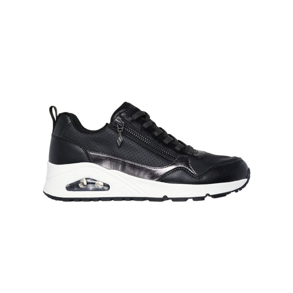 Sneakers Skechers Uno Mujer Negro