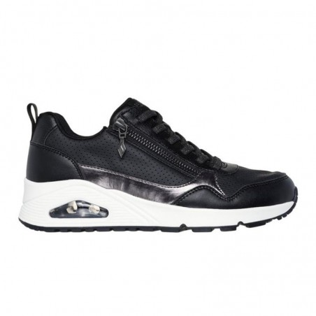 Sneakers Skechers Uno Mujer Negro