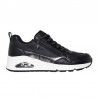 Sneakers Skechers Uno Mujer Negro