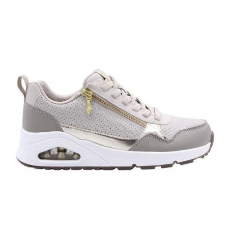 Sneakers Skechers Uno Mujer Taupe