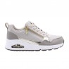 Sneakers Skechers Uno Mujer Taupe