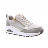 Sneakers Skechers Uno Mujer Taupe