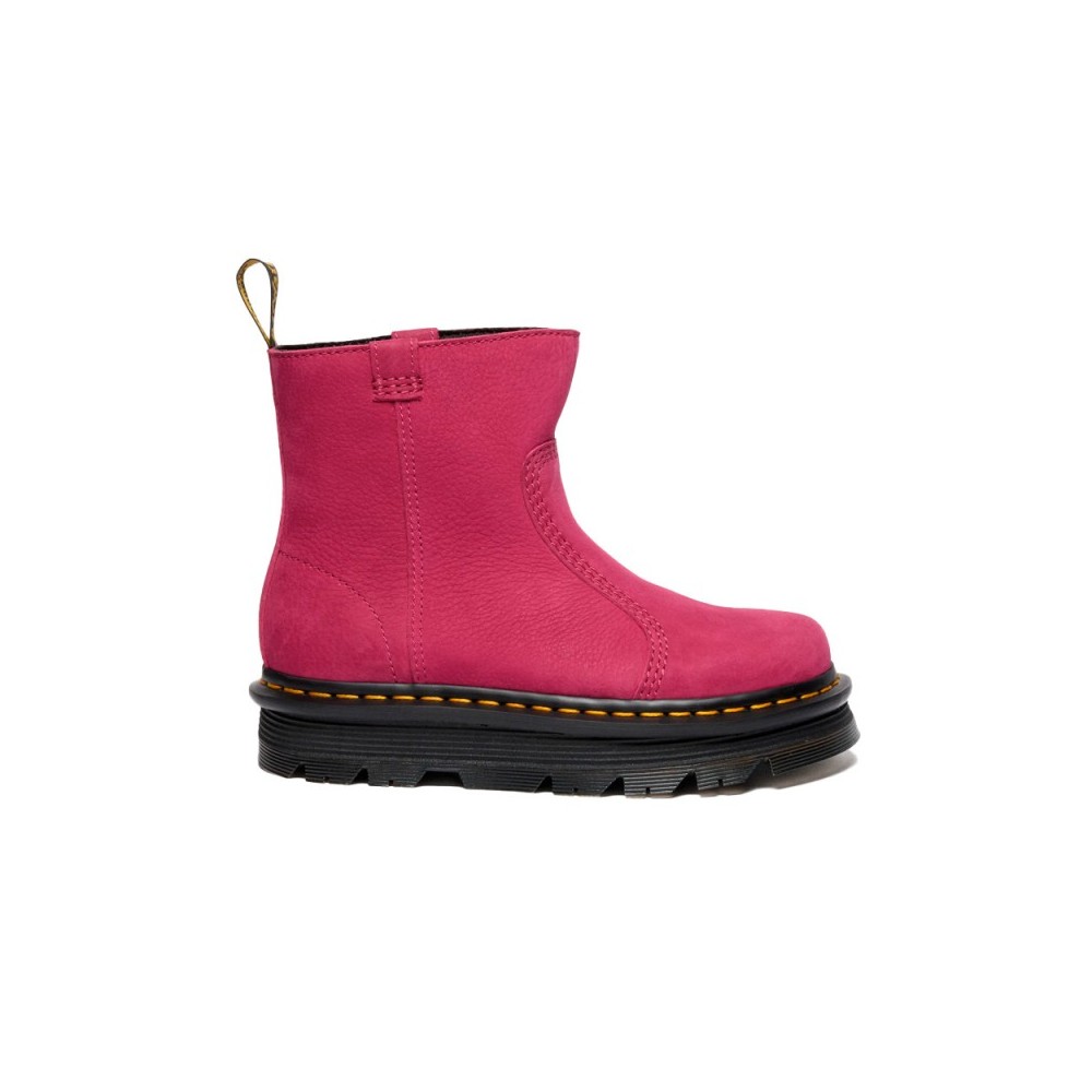Botines Planos Dr. Martens Zebzag Mujer Fuxia