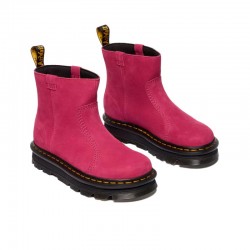 Botines Planos Dr. Martens Zebzag Mujer Fuxia