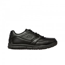 Sneakers Skechers Work Relaxed Fit: Nampa Sr Hombre Negro-negro
