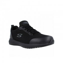 Sneakers Skechers Work: Squad Sr - Myton Hombre Negro-negro